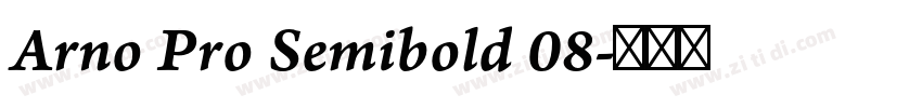 Arno Pro Semibold 08字体转换